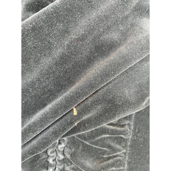 Plush & Lush Sweater Womens Small Black Full Zip Hooded Casual Cottage Active - Picture 3 of 8